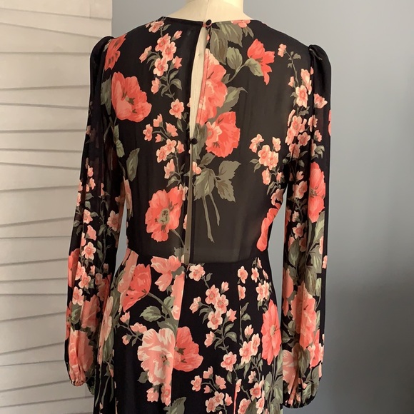 Reformation Luanne Midi Dress in Louise Floral - Picture 5 of 8